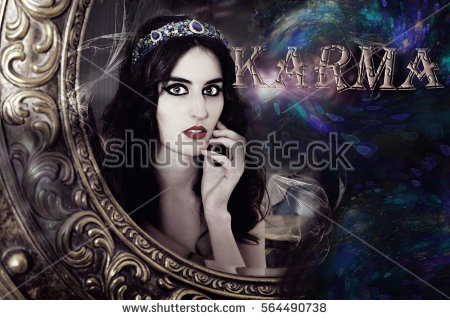 stock-photo-the-woman-looks-in-a-mirror-the-woman-and-a-karma-564490738